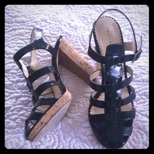 Martinez Valero Black Patent Leather sandals